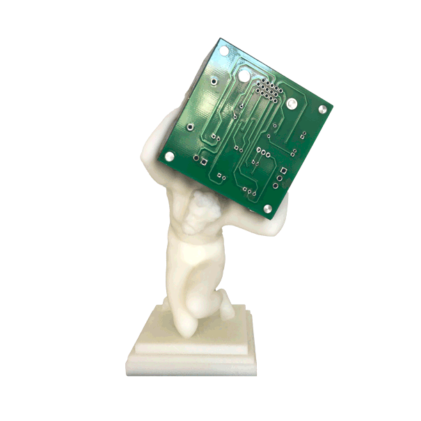 Still Waiting for the Shrug 2.0

3D printed small sculpture with PCB cube/world, 2020

The Tech Giant CEO’s are making way too much money to think about shrugging just yet, as their goddess Ayn Rand suggested.